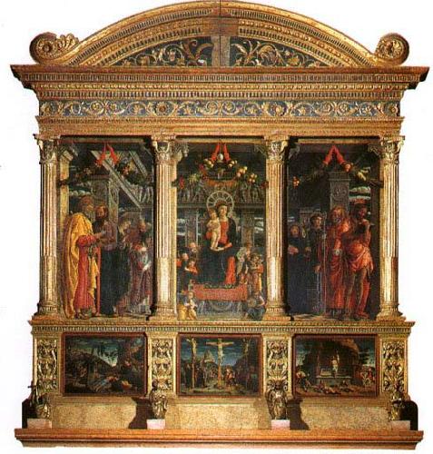Andrea Mantegna San Zeno Altarpiece, oil painting image